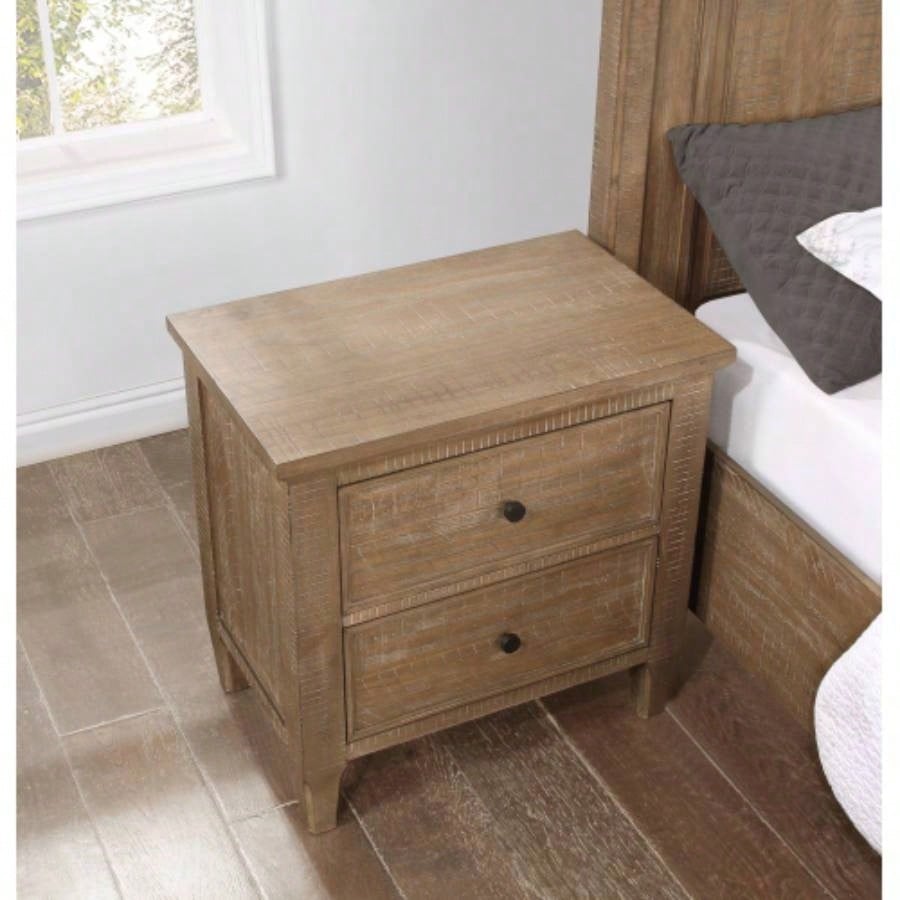 - 2 Drawer Nightstand - Dark Brown