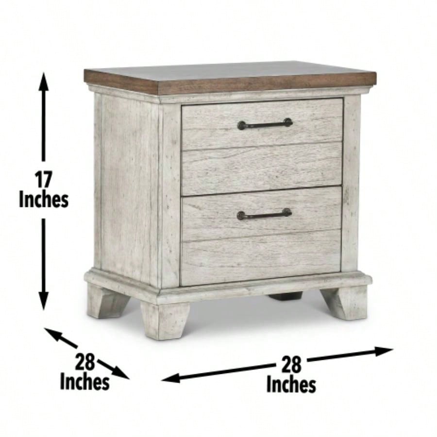Bear - Nightstand - Pearl Silver