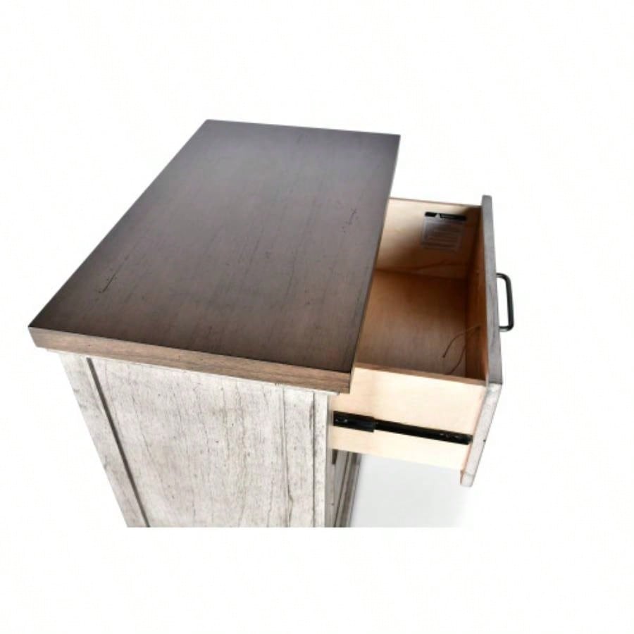 Bear - Nightstand - Pearl Silver