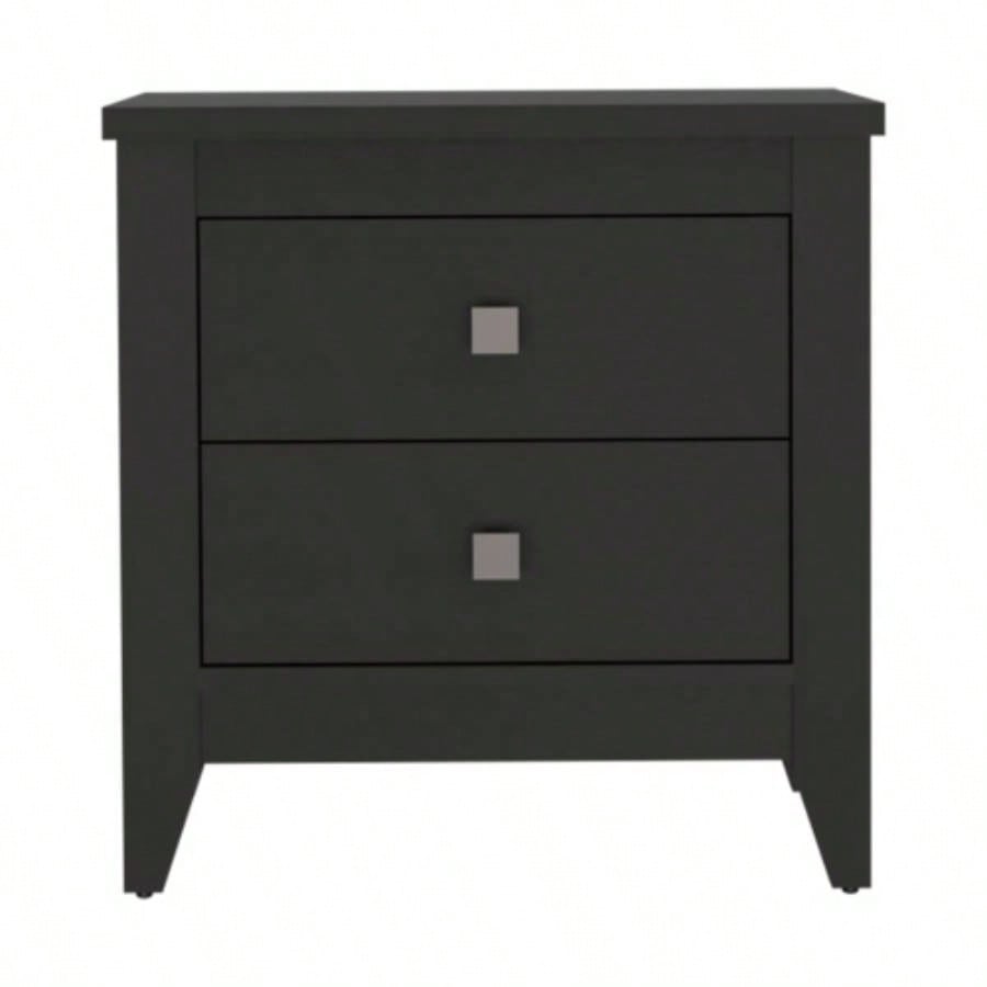 Windsor 2 - Drawer Nightstand Black Wengue