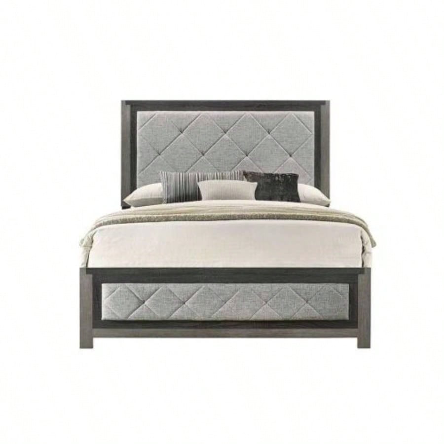 Gray Nightstand Small Bedroom Storage Table