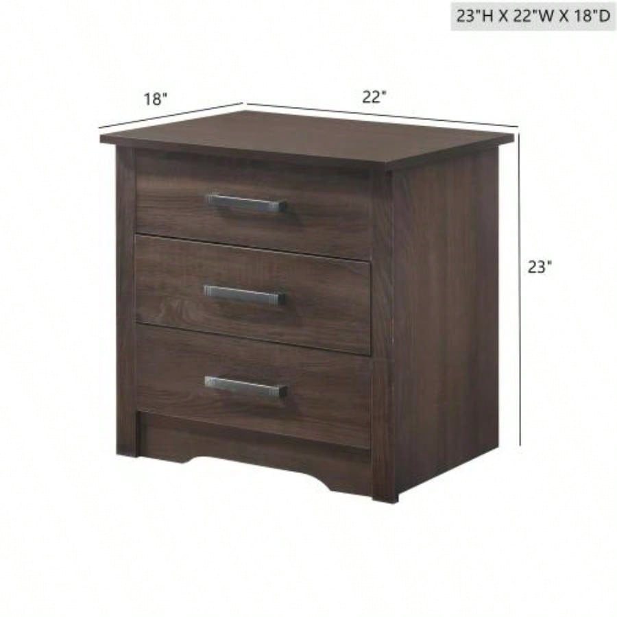 Modern Elegance Wenge Nightstand