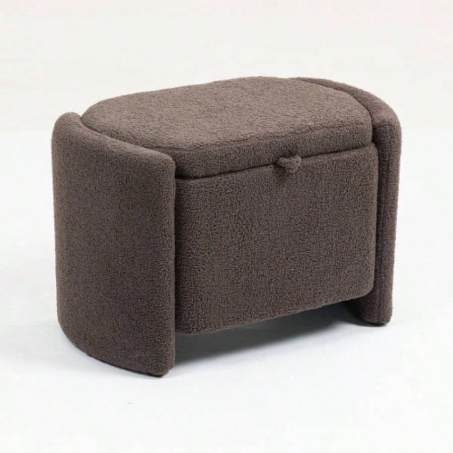 Mid Modern Accent Chair with Wood Frame, Upholstered Living Room Chairs with Waist Cushion, Reading Armchair Bedroom Sunroom