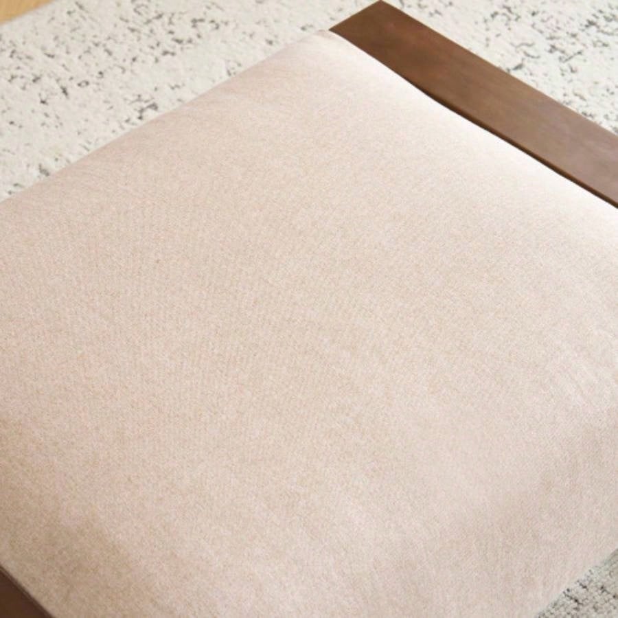 Sleek and Stylish Ottoman, Beige