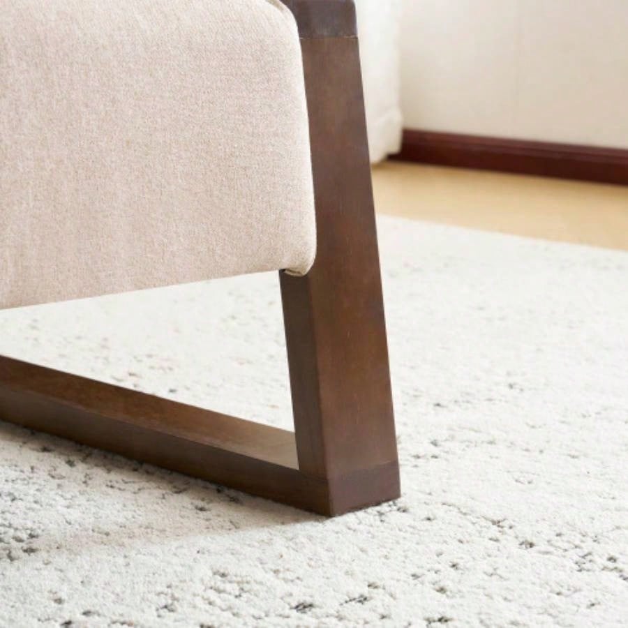 Sleek and Stylish Ottoman, Beige