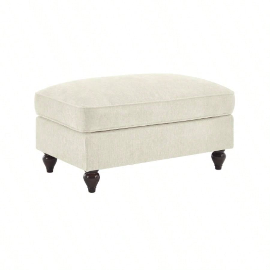Ottoman Chenille - Beige+White