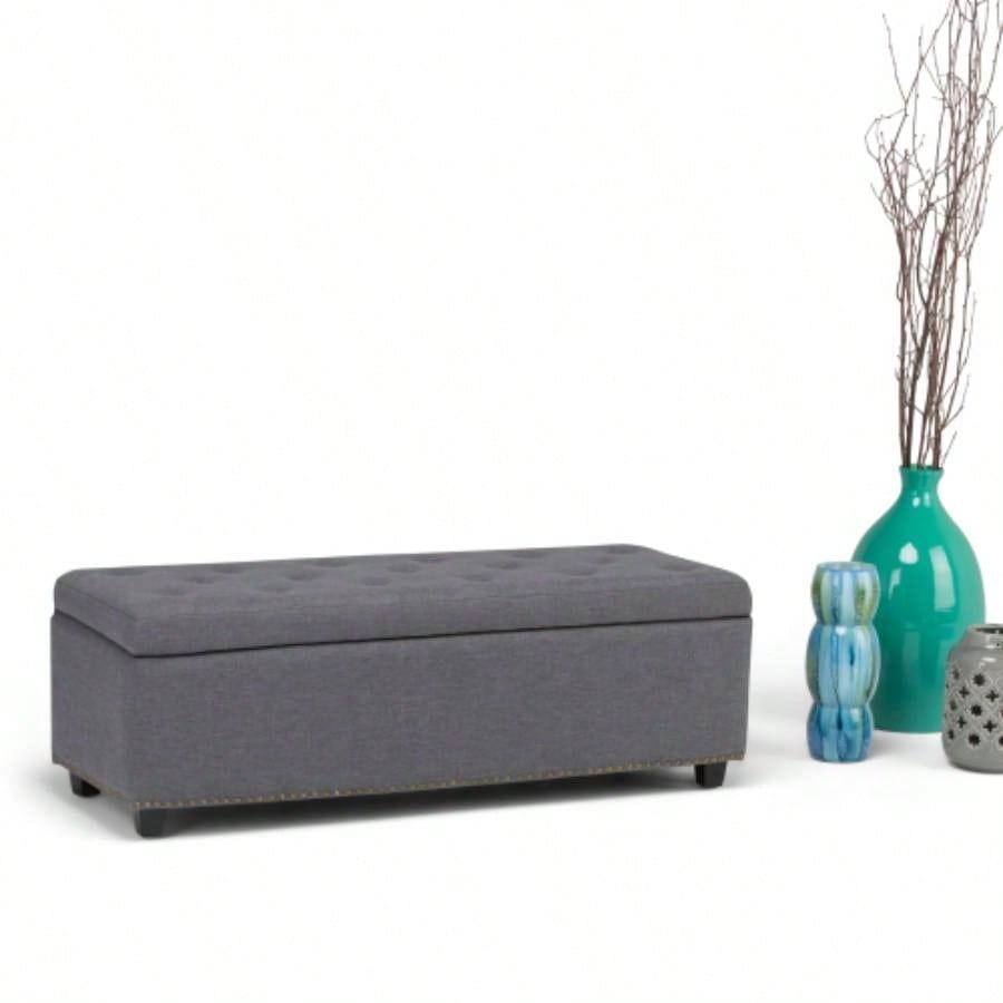 - Storage Ottoman - Slate