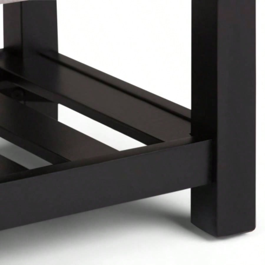 Cosmopolitan - Storage Ottoman with Open Bottom - Cloud