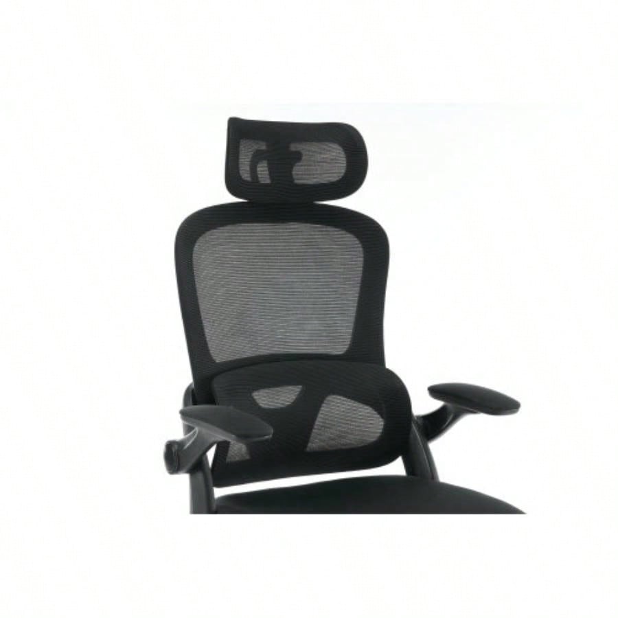 Ergonomic Mesh Office Chair, High Back Desk Chair with 3D Armrests, UpDown Lumbar Support, Swivel Computer Task Chair with Adjustable 2D Headrest, Tilt Function Black