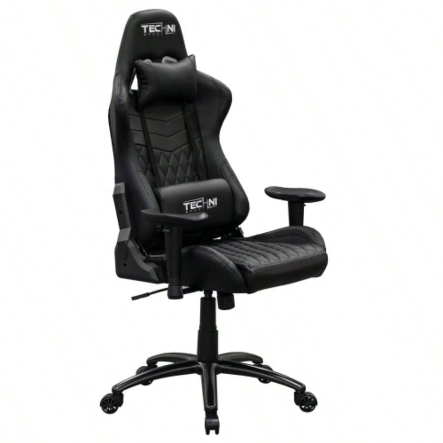 Techni Sport TS - 5100 Ergonomic High Back Racer Style PC Gaming Chair, Black