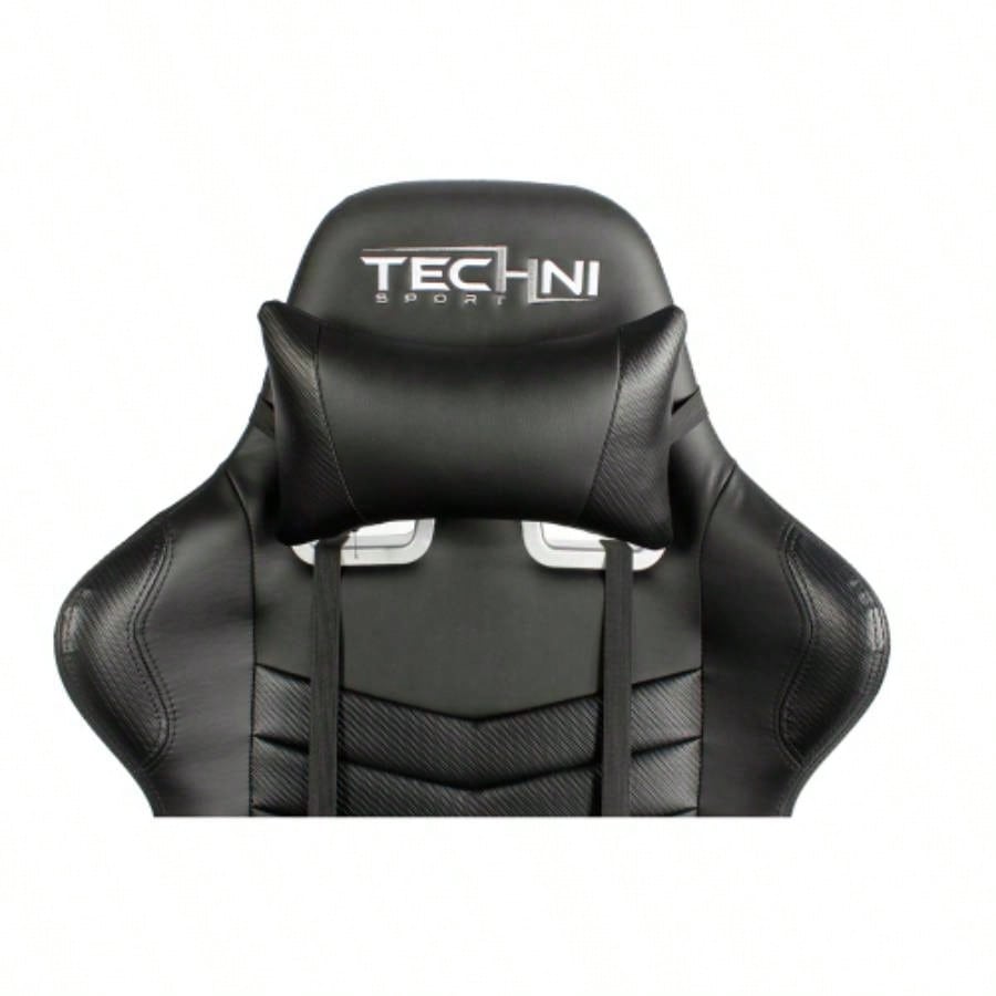 Techni Sport TS - 5100 Ergonomic High Back Racer Style PC Gaming Chair, Black