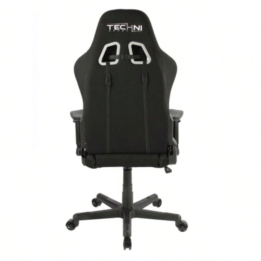 Techni Sport TS - F44 Fabric Ergonomic High Back Racer Style PC Gaming Chair, Black