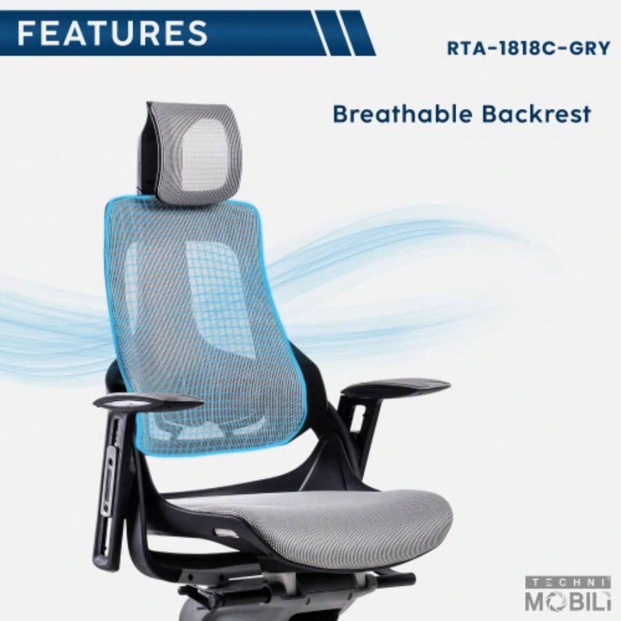Techni Mobili Ergonomic Executive Chair,