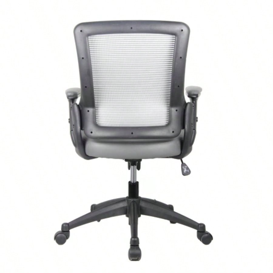 Techni Mobili Mid - Back Mesh Task Office Chair with Height Adjustable Arms,