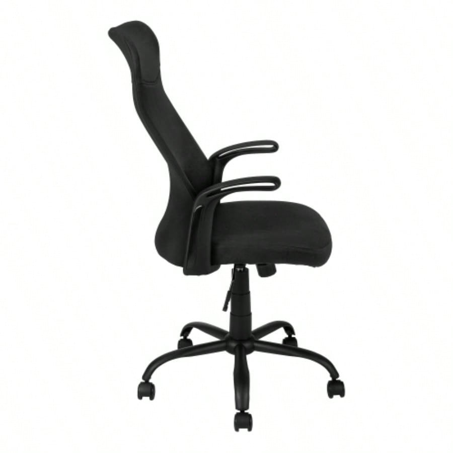 Office Chair, Adjustable Height, Swivel, Ergonomic, Armrests, Computer Desk, Work, Black Mesh, Black Metal, Contemporary, Modern