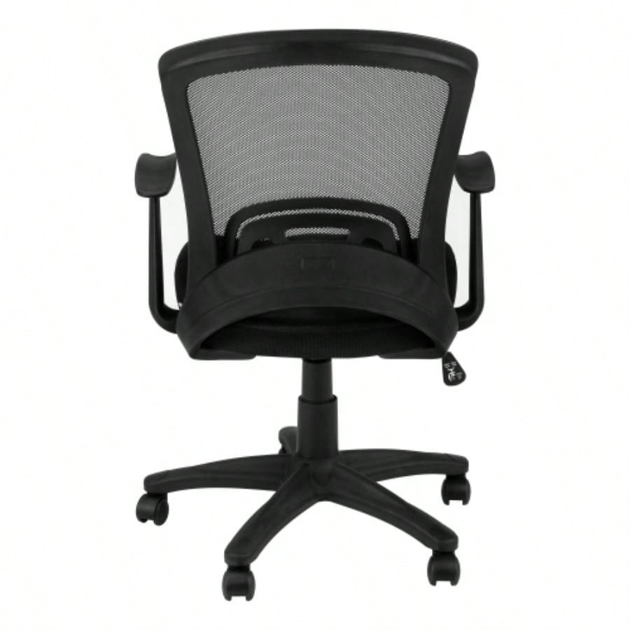 Office Chair, Adjustable Height, Swivel, Ergonomic, Armrests, Computer Desk, Work, Black Mesh, Black Metal, Contemporary, Modern
