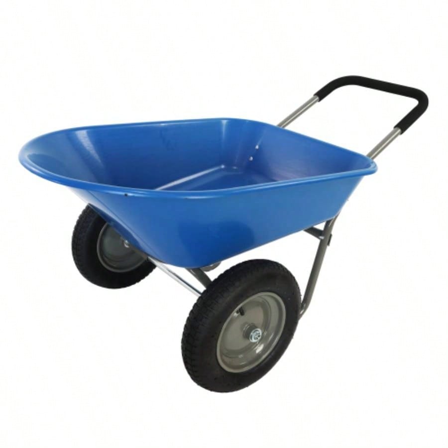 Two - wheeled barrow, garden cart, 10 - inch pneumatic wheelsYellow+ Black