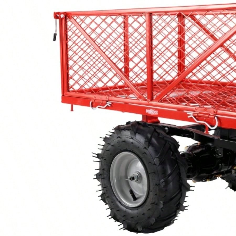 Wheelbarrow Utility Cart Powered Cart 48V28Ah 500W Capacity 500lbs 230kg Material Hauler 1000lbs Towing