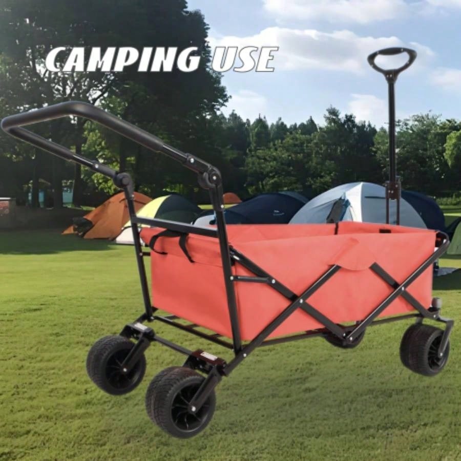 Utility Park Garden Cart Customized Color Folding Camping Trolley Outdoor Picnic Beach Wagon