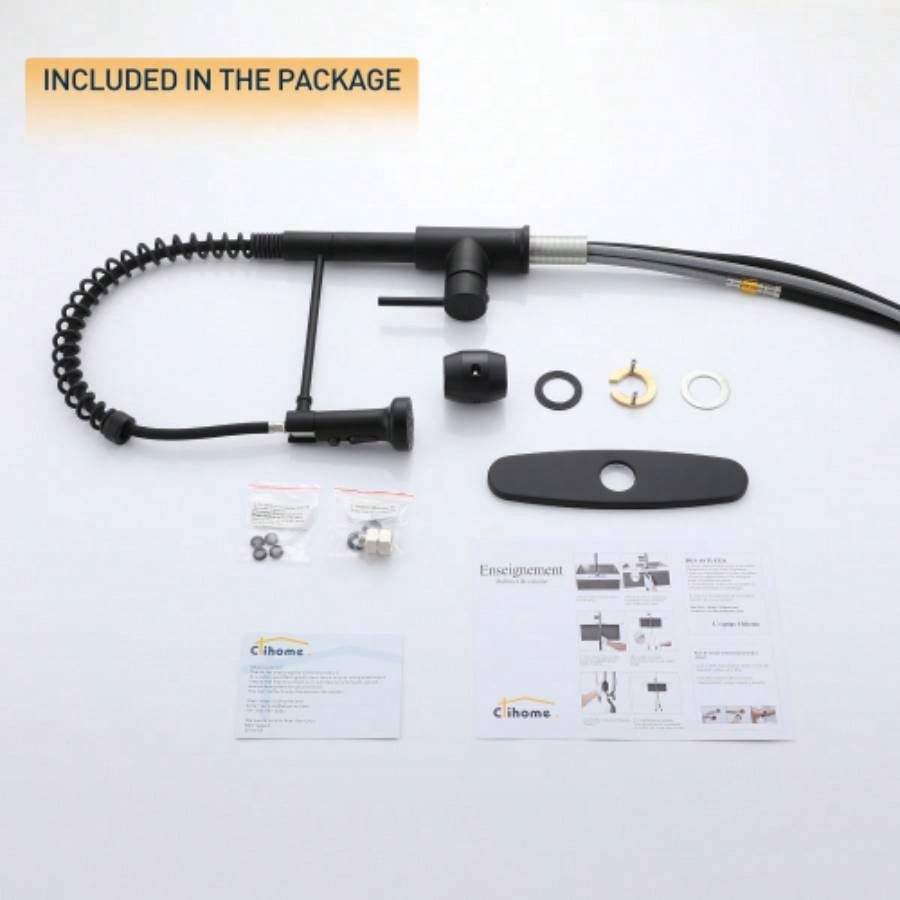 Premium Stainless Steel Pull - Out Kitchen Faucet with Flexible Spray Effortless Sink Tasks - Durable Design