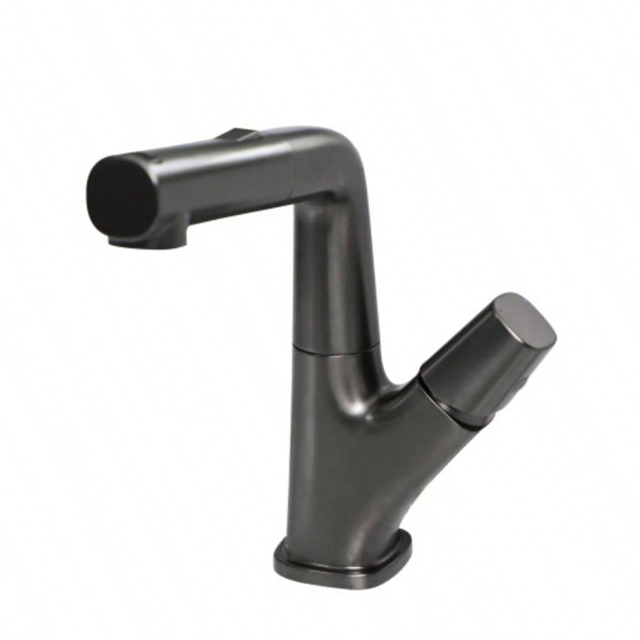 Pull - Down Bathroom Sink Faucet with Three Modes, Gunmetal Black