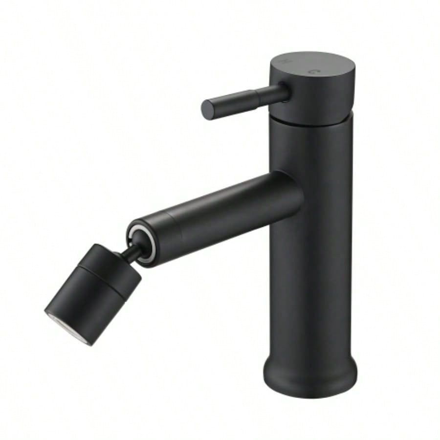 Brushed Nickel Bathroom Sink Faucet - 360 Rotating Aerator