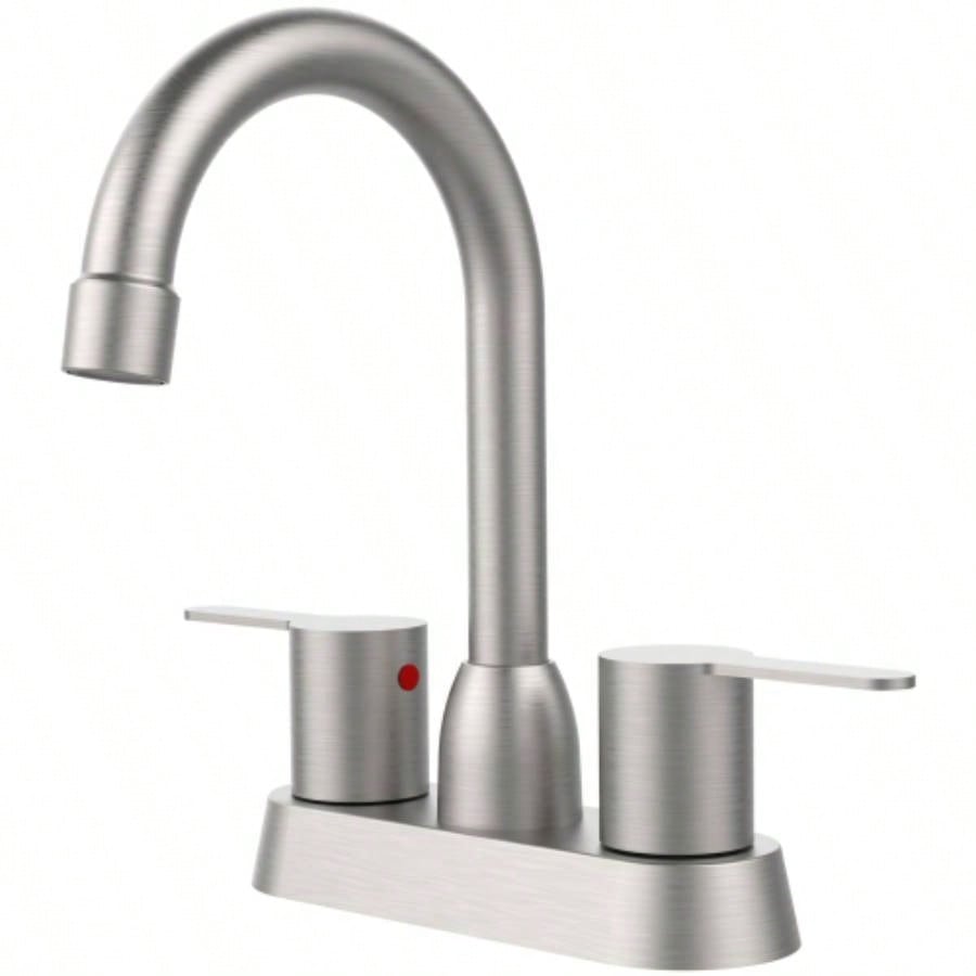 Oil Rubbed Bronze 2 Handle Bathroom Faucet - Centerset RV Sink Faucets