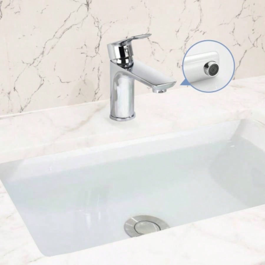 Single Handle Lavatory Basin Sink Faucet - Brass Bathroom Sink Faucet Hot and Cold