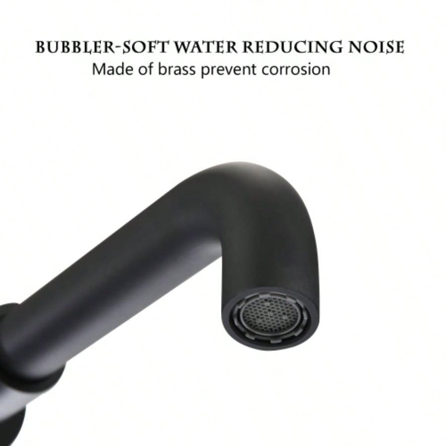 Matte Black Bathroom Tub filler Faucet Wall Mount Bathtub Faucet with Hand shower