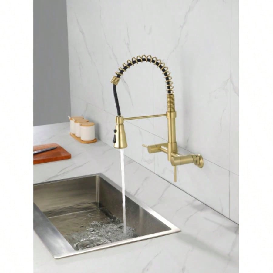 3 Functions Wall Mounted Bridge Kitchen Faucet