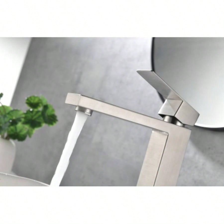 Single handle bathroom sink faucet, bathroom sink vanity faucet with supply hose