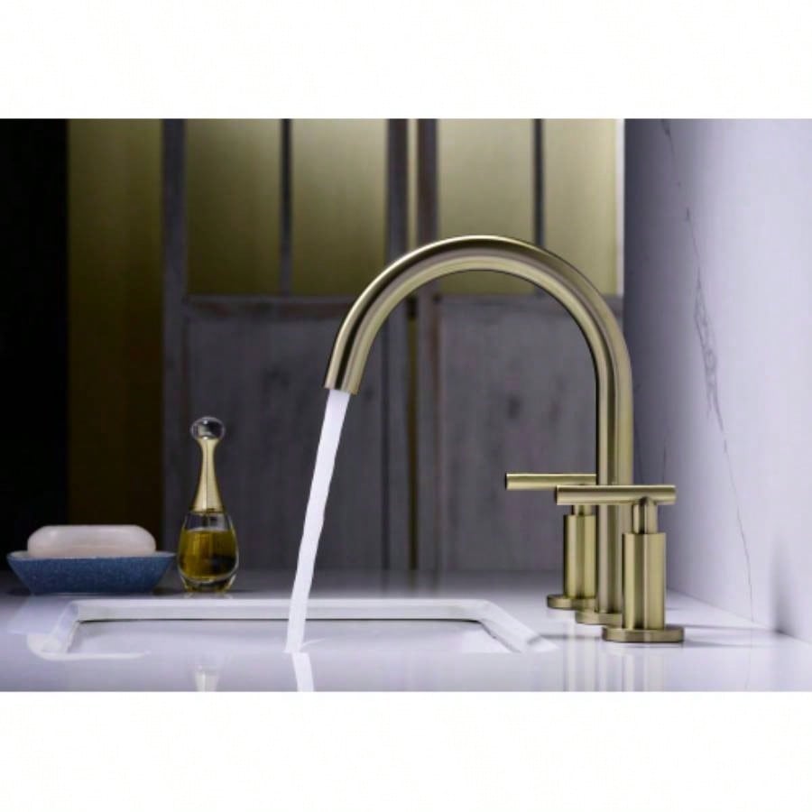 Two Handle High Widespread Bathroom Sink Faucet 3 Hole