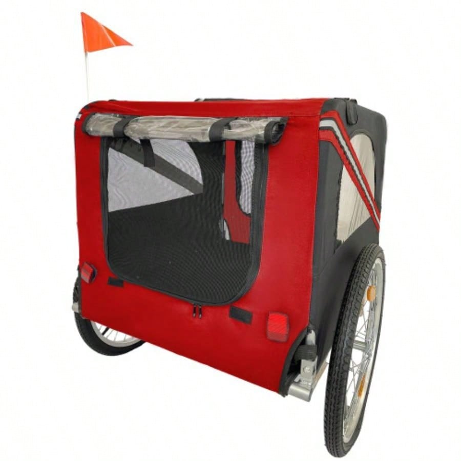 Outdoor Heavy Duty Foldable Utility Pet Stroller Dog Carriers Trailer