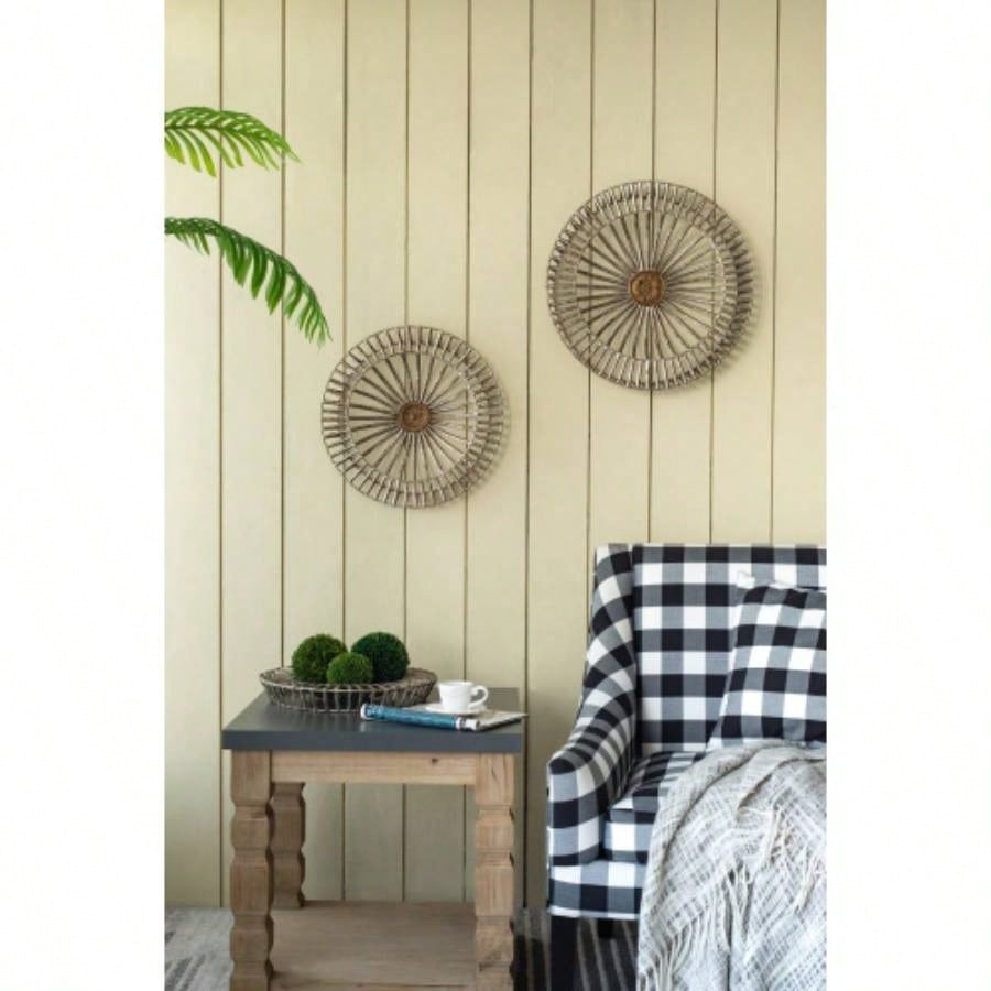 Set of 3 Jennings Metal Discs, Wall Decor