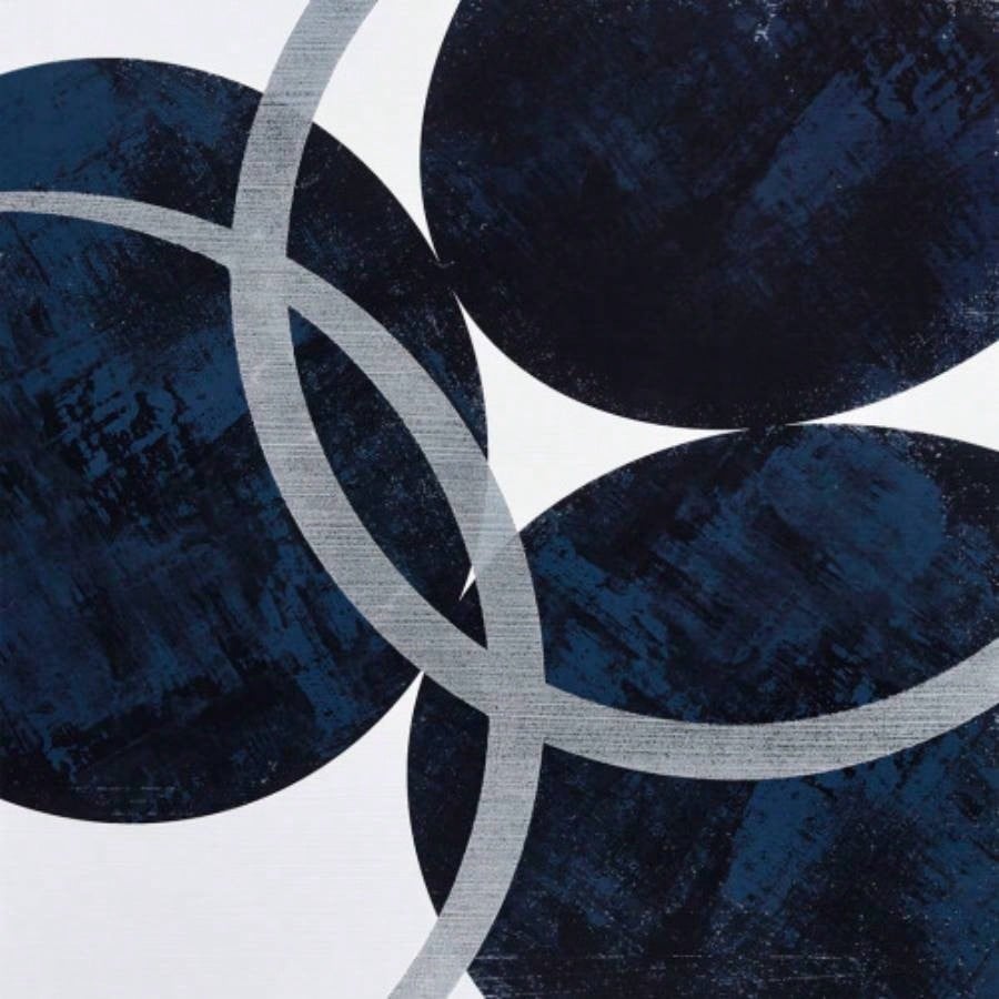 Silver Foil Abstract 2 - piece Canvas Wall Art Set