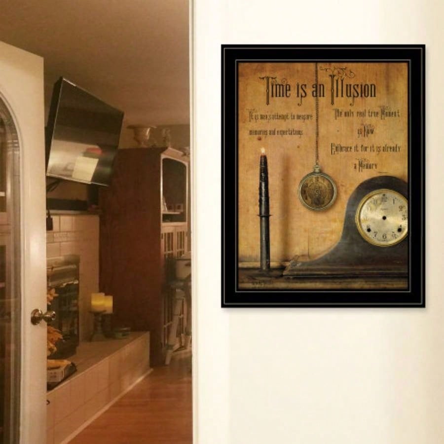Time is an Illusion by Billy Jacobs, Ready to Hang Framed Print, Black Frame