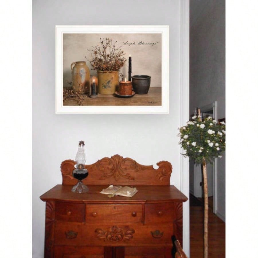 Simple Blessings by Billy Jacobs, Ready to Hang Framed Print, White Frame