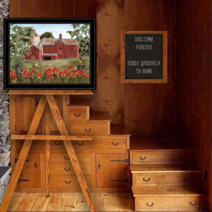 Summer Days by Billy Jacobs, Ready to Hang Framed Print, Black Frame