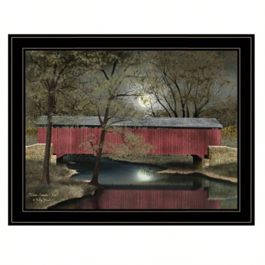 Trendy Decor 4U Warm Summers Eve Framed Wall Art, Modern Home Decor Framed Print Living Room, Bedroom Farmhouse Wall Decoration by Billy Jacobs