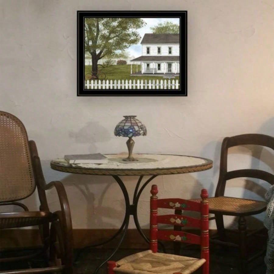Green, Green Grass of Home by Billy Jacobs, Ready to Hang Framed Print, Black Frame
