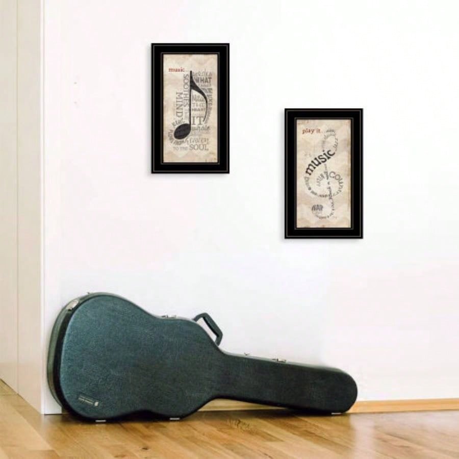 Trendy Decor 4U Music Framed Wall Art, Modern Home Decor Framed Print Living Room, Bedroom Farmhouse Wall Decoration by Marla Rae