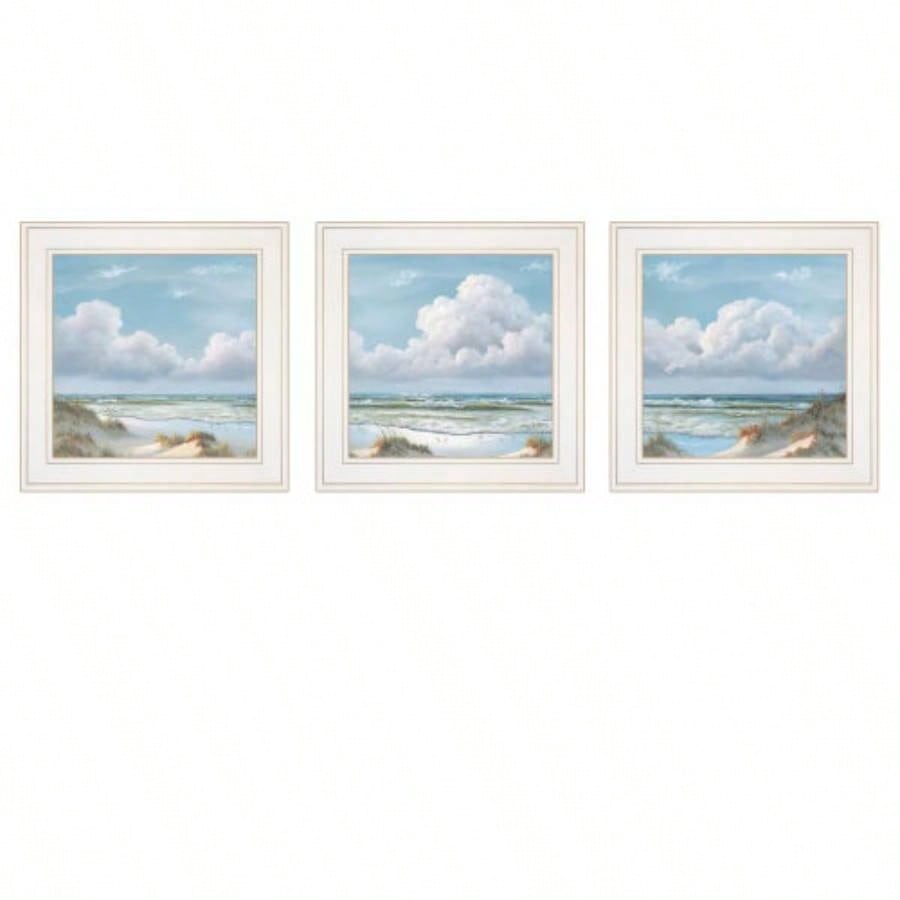 Trendy Decor 4U Beautiful Day I, III Framed Wall Art, Modern Home Decor 3 Piece Vignette Living Room, Bedroom Farmhouse Wall Decoration by Georgia Janisse