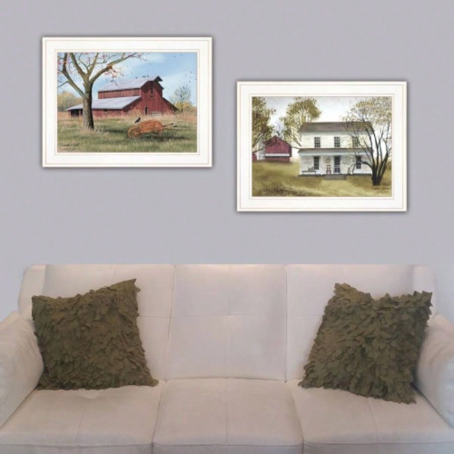 Summers End 2 - Piece Vignette by Billy Jacobs, White Frame