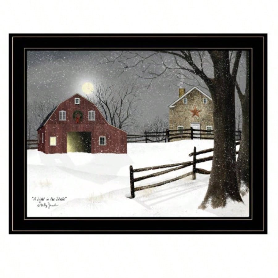 Light in Stable By Billy Jacobs, Ready to Hang Framed Print, Black Frame