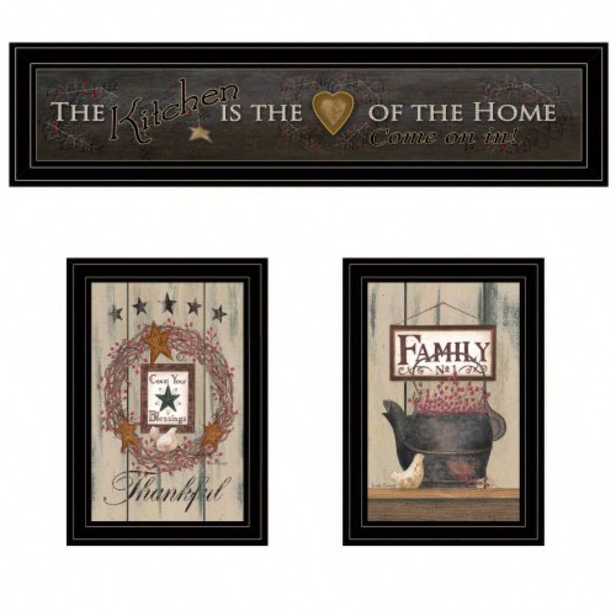 Kitchen vignette 3 - Piece By Trendy Decor 4U, Black Frame