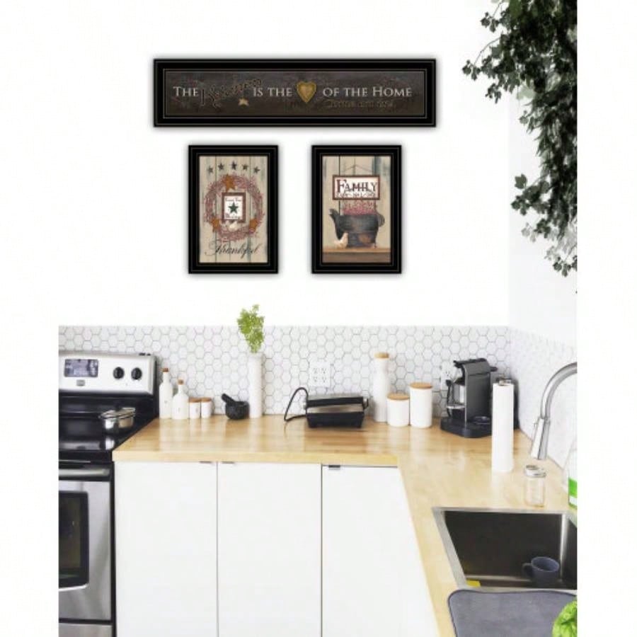 Kitchen vignette 3 - Piece By Trendy Decor 4U, Black Frame