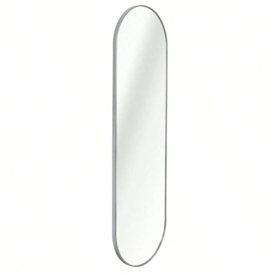 Silver 63x 20IN Pill Shaped Full Lenghth Mirror or Bathroom mirror