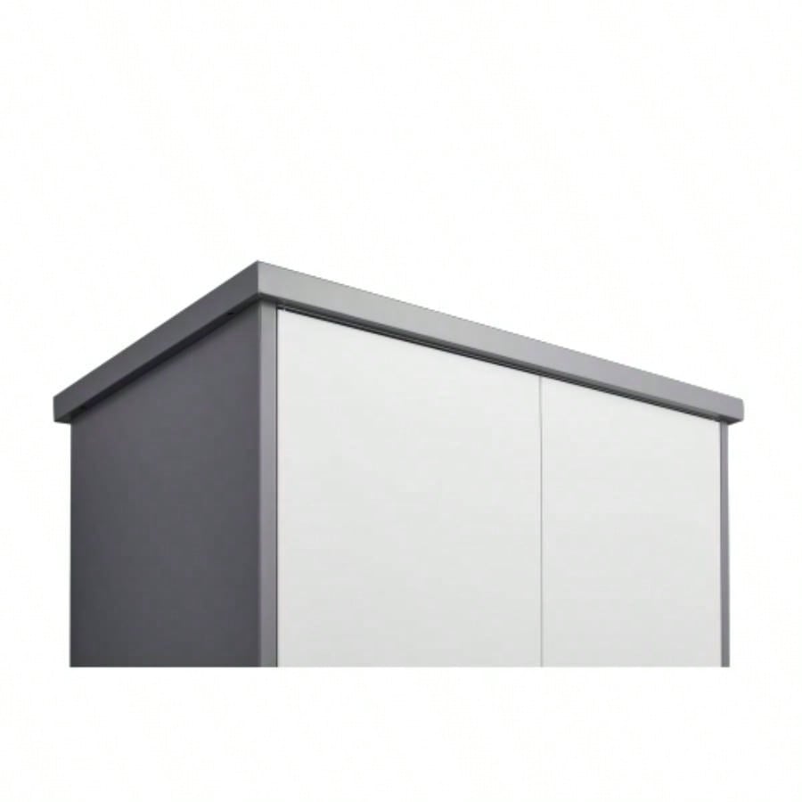 Outdoor Cabinet Outdoor Storage Cabinet Waterproof, Storage Cabinet cabinet with Shelves, Vertical Tall Garden Storage cabient Outdoor Storage Cabinet Weatherproof Outside in light gray