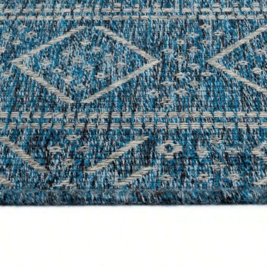Modern, Transitional, Geometric, Southwestern, Textured High - Low Cut Loop 53x 6 Rectangle Area Rug
