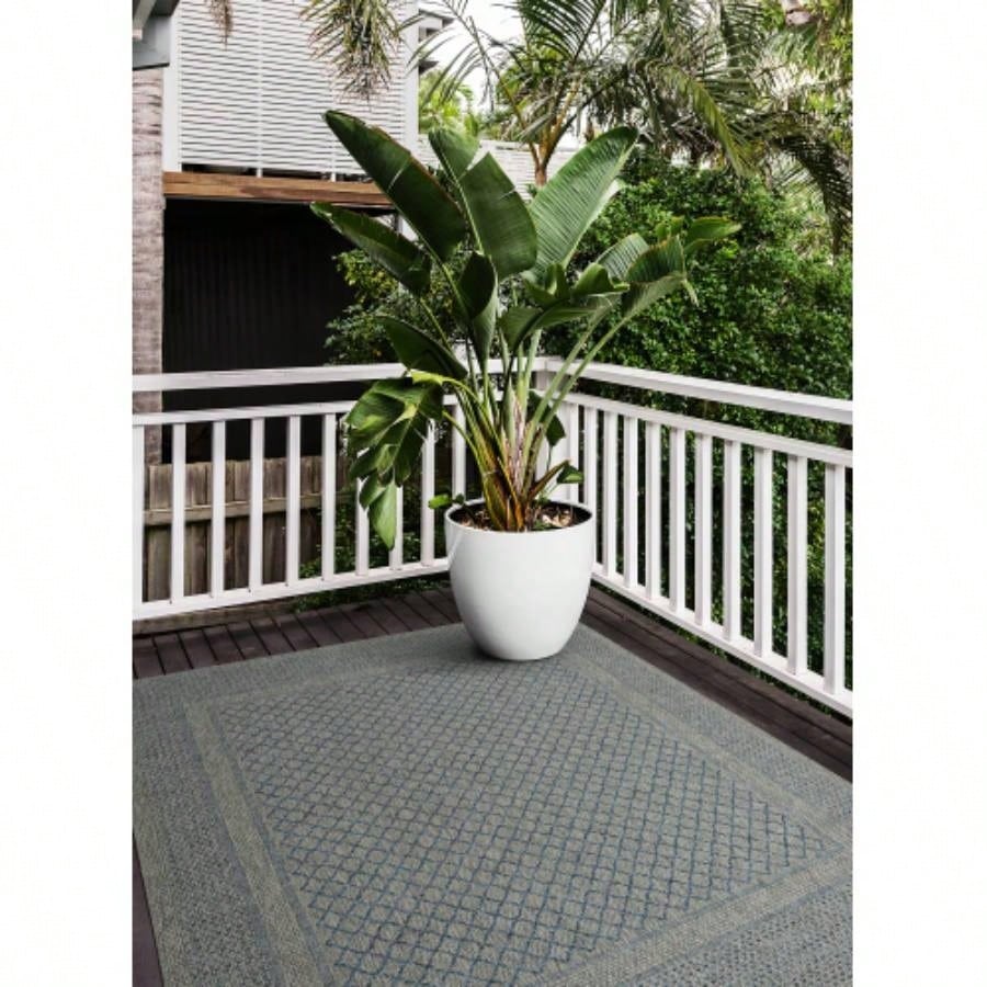 Modern, Transitional, Geometric, Southwestern, Textured High - Low Cut Loop 53x 6 Rectangle Area Rug